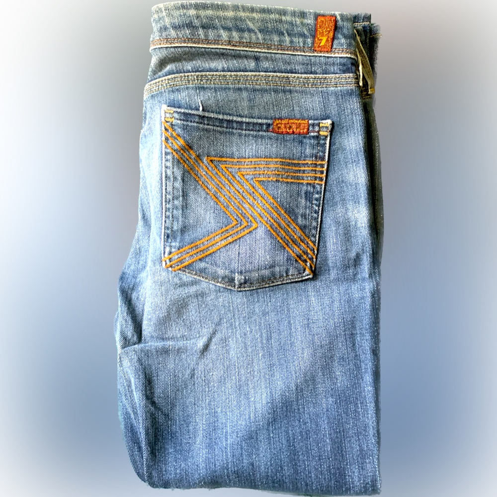 7 for All Man Kind cropped Jeans. Circa 2003.